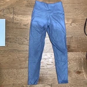 Beyond Yoga Blue shimmer leggings